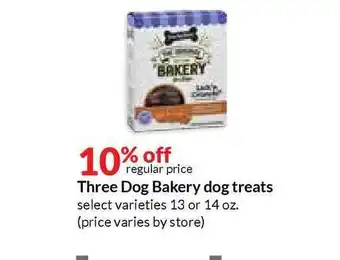 Hy-Vee Three Dog Bakery Dog Treats offer
