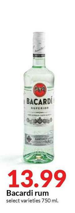 Hy-Vee Bacardi Rum offer