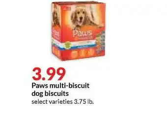 Hy-Vee Paws Multi-biscuit Dog Biscuit offer