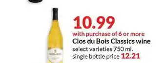 Hy-Vee Clos Du Bois Classics Wine offer