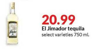 Hy-Vee El Jimador Tequila offer