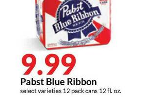 Hy-Vee Pabst Blue Ribbon offer