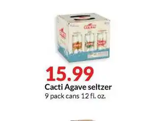 Hy-Vee Cacti Agave Seltzer offer