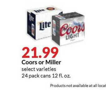 Hy-Vee Coors Or Miller offer
