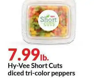 Hy-Vee Hy-Vee Short Cuts Diced Tri-color Peppers offer