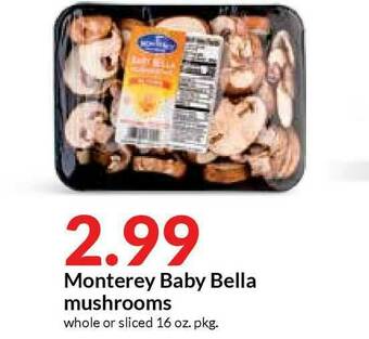 Hy-Vee Monterey Baby Bella Mushrooms offer