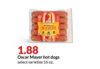 Hy-Vee Oscar Mayer Hot Dogs offer