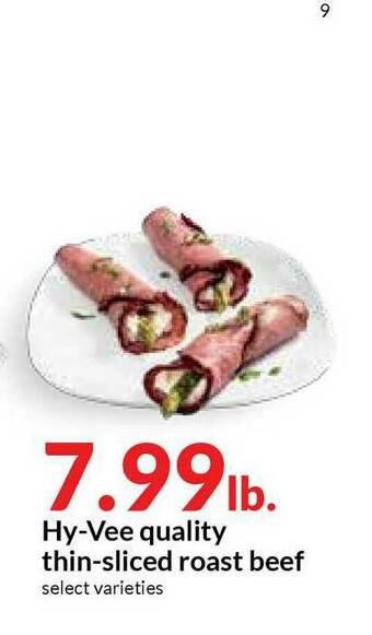 Hy-Vee Hy-Vee Quality Thin-sliced Roast Beef offer