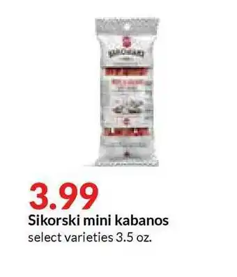 Hy-Vee Sikorski Mini Kabanos offer