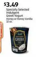 Aldi Specially Selected Indulgent Greek Yogurt Honey Or Honey Vanilla offer