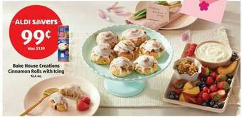 Aldi Bake House Creations Cinnamon Rolls With Icing offer