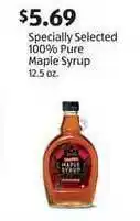 Aldi Specially Selected 100% Pure Maple Syrup offer