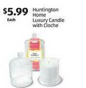 Aldi Huntington Home Luxury Candle With Cloche offer