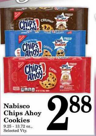 Harvest Foods Nabisco Chips Ahoy Cookies offer
