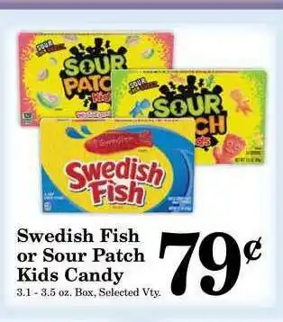 Harvest Foods Swedish Fish Or Sour Patch Kids Candy offer