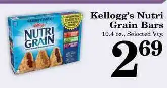 Harvest Foods Kellogg's Nutri Grain Bars offer