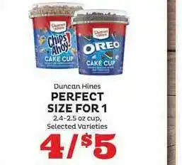 Duncan Hines Perfect Size For 1