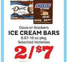County Market Dove Or Snickers Ice Cream Bars offer