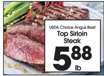 County Market Usda Choice Angus Beef Top Sirloin Steak offer