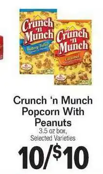 County Market Crunch 'n Munch Popcorn With Peanuts offer