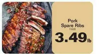 County Market Pork Spare Ribs offer