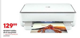 Staples Hp Envy 6055e All-in-one Printer offer
