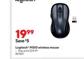 Staples Logitech M510 Wireless Mouse offer