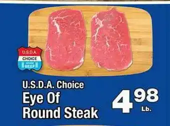 County Market U.S.D.A. Choice Eye Of Round Steak offer