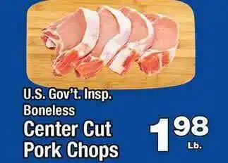 County Market Boneless Center Cut Pork Chops offer
