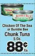 County Market Chicken Of The Sea Or Bumble Bee Chunk Tuna offer