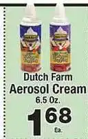 County Market Dutch Farm Aerosol Cream offer