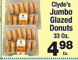 County Market Clyde's Jumbo Glazed Donuts offer