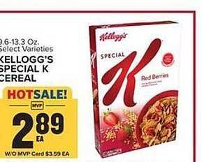 Food Lion Kellogg's Special K Cereal offer