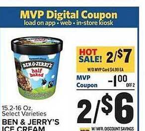 Food Lion Ben & Jerry's Ice Cream offer