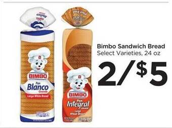 Foods Co Bimbo Sandwich Bread offer