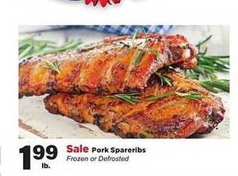 Stater Bros Pork Spareribs offer