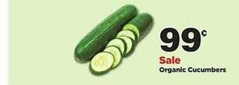 Stater Bros Organic Cucumbers offer