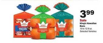 Stater Bros King's Hawaiian Buns offer