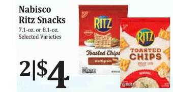 Rosauers Nabisco Ritz Snacks offer