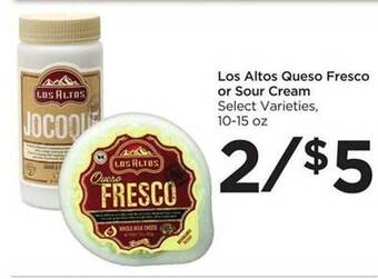 Food 4 Less Los Altos Queso Fresco Or Sour Cream offer