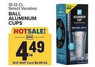 Food Lion Ball Aluminum Cups offer