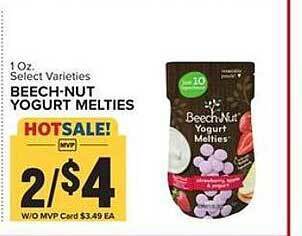 Food Lion Beech-nut Yogurt Melties offer