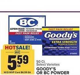 Food Lion Goody's Or Bc Powder offer