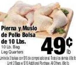 El Ahorro Pierna y Muslo de Pollo Bolsa de 10 Lbs. offer
