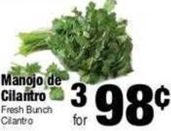 El Ahorro Manojo de Cilantro offer