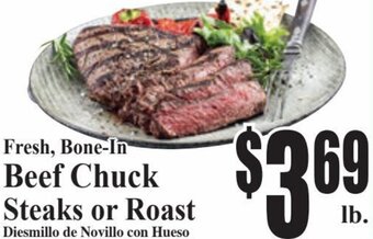 Baja Ranch Beef Chuck Steaks or Roast offer
