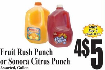 Baja Ranch Fruit Rush Punch or Sonora Citrus Punch offer