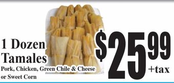 Baja Ranch 1 Dozen Tamales offer