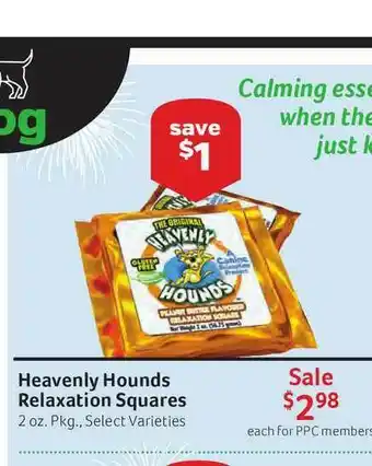 Pet Supplies Plus Heavenly Hounds Relaxation Squares offer