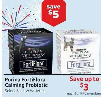 Pet Supplies Plus Purina Fortiflora Calming Probiotic offer